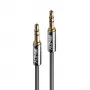 Lindy 5m 3.5mm Audio-Kabel, Cromo Line, 3.5mm, Stecker, 3.5mm, Stecker, 5 m, Anthrazit