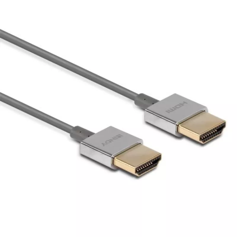 Lindy Ultra High Speed HDMI schlank-Kabel, 0,5 m, 0,5 m, HDMI Typ A (Standard), HDMI Typ A (Standard), 48 Gbit/s, Weiß