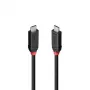 Lindy 2m USB4 240W Typ-C-Kabel, Black Line, 2 m, USB C, USB C, USB4 Gen 3x2, 40 Gbit/s, Schwarz
