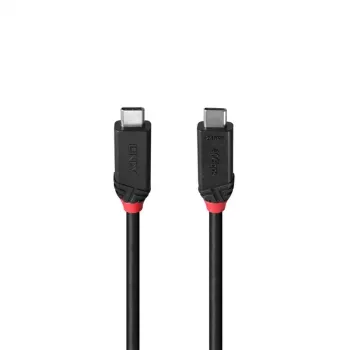 Lindy 2m USB4 240W Typ-C-Kabel, Black Line, 2 m, USB C, USB C, USB4 Gen 3x2, 40 Gbit/s, Schwarz