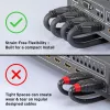 Lindy 3m 4K60Hz HDMI Kabel, Flexibel, 3 m, HDMI Typ A (Standard), HDMI Typ A (Standard), 18 Gbit/s, Schwarz