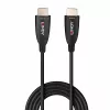 Lindy 70m Glasfaser Hybrid HDMI 8K60 Kabel, 70 m, HDMI Typ A (Standard), HDMI Typ A (Standard), 48 Gbit/s, Schwarz