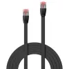 Lindy 1m Cat.6 U/FTP flach Kabel, Schwarz, 1 m, Cat6, U/FTP (STP), RJ-45, RJ-45, Schwarz