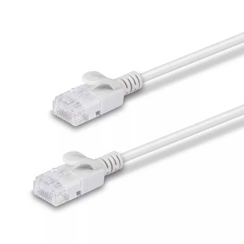 Lindy 0,3m Cat.6A U/UTP Ultra schlank Netzwerkkabel, Grau