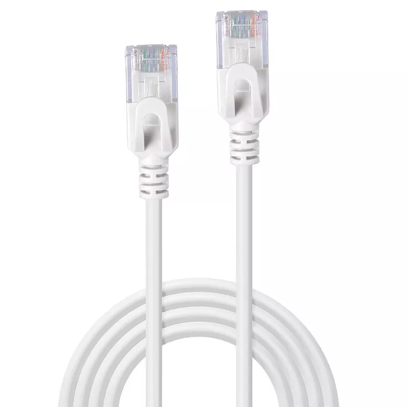 Lindy 0,3m Cat.6A U/UTP Ultra schlank Netzwerkkabel, Grau