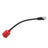 Lindy 0,2m RJ-45 Cat.6A Break-Away Adapter, 0,2 m, Cat6a, RJ-45, RJ-45, Schwarz, Rot