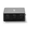 Lindy 3-Port TosLink (optischer) digitaler Audio-Umschalter, Schwarz, Kunststoff, 54 mm, 60 mm, 20 mm, 37 g