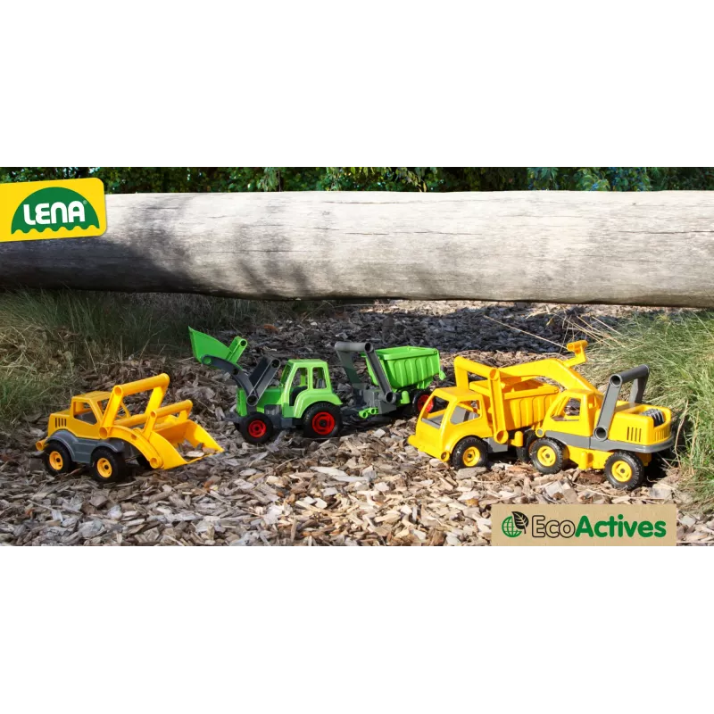 Traktor Lena EcoActives 04213 Mehrfarbig Kunststoff Holz 2+