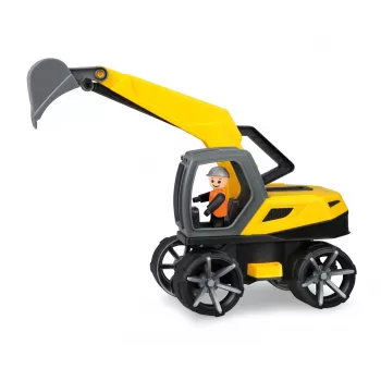 Bagger-Spielzeug Lena TRUXX SM04531, empfohlenes Alter 2+, grau und gelb