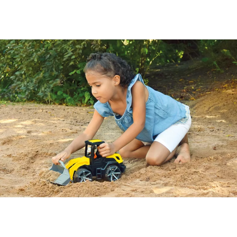 LENA TRUXX² 04532 Spielzeug-Schaufellader mit Figur, Gelb