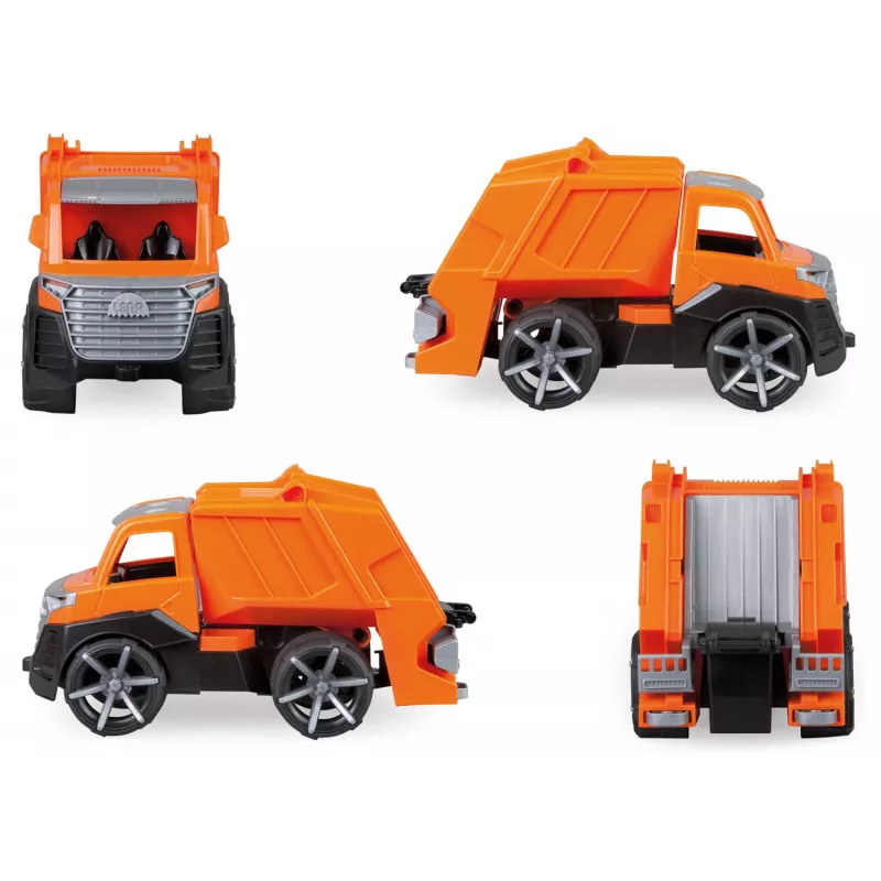 Müllwagen Lena TRUXX SM04534 Gummi Stahl Orange 2+ Jahre