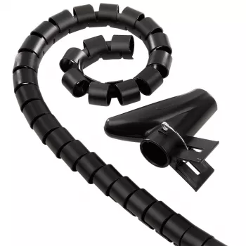 Hama Kabelbündelschlauch Easy Cover, 2,5 m, 20 mm, schwarz Kabelset