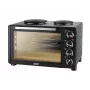 Unold Small kitchen all in one, Freistehender Herd, Schwarz, Drehregler, Schwarz, Metall, Glas