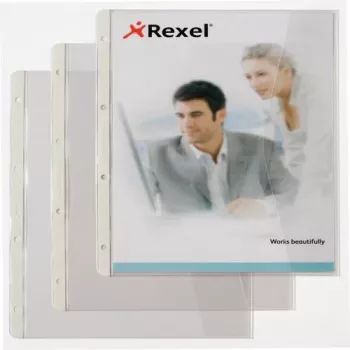 Rexel Dokumentenmappe mit Klappdeckel, 210 x 297 mm (A4), Transparent, 0,13 mm, 233 mm, 301 mm, 2 mm