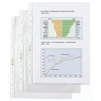 Rexel Tasche - Premium-Qualität, 210 x 297 mm (A4), Transparent, Polypropylen (PP), Hochformat, 10 St.