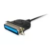 Equip USB-A auf Parallel (Centronics 36) Adapterkabel, 1,5 m, Schwarz