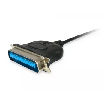 Equip USB-A auf Parallel (Centronics 36) Adapterkabel, 1,5 m, Schwarz