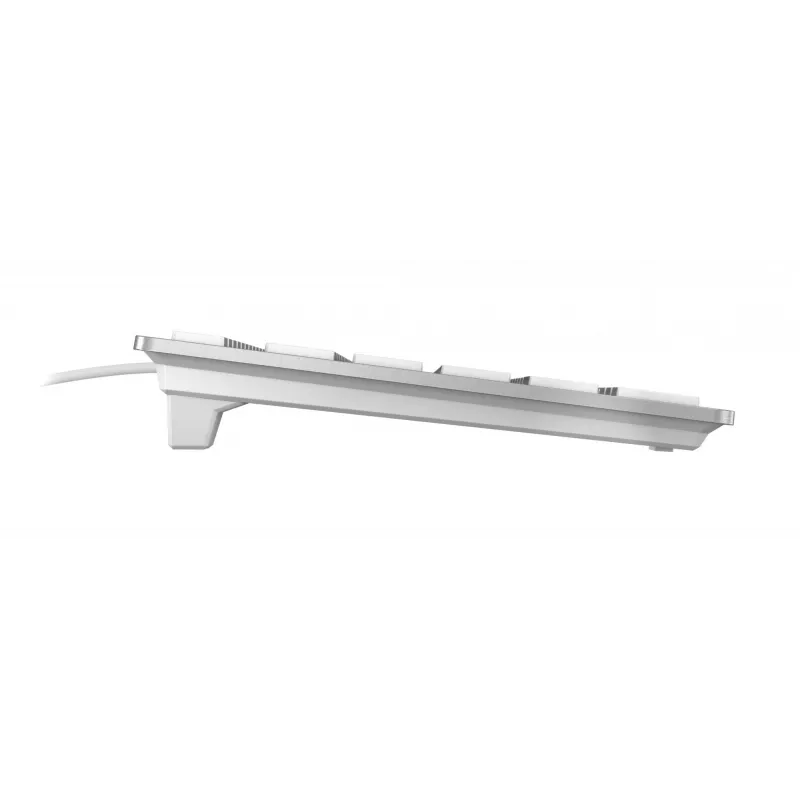 CHERRY KC 6000 schlank FOR MAC Kabelgebundene Tastatur, Silber/Weiß, USB (QWERTY – UK)