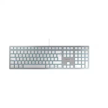 CHERRY KC 6000C FOR MAC kabelgebunden USB QWERTY Scherenschalter silber 1,8 m