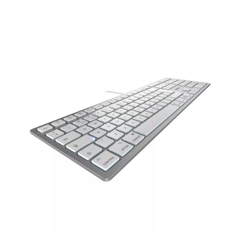 CHERRY KC 6000C FOR MAC kabelgebunden USB QWERTY Scherenschalter silber 1,8 m