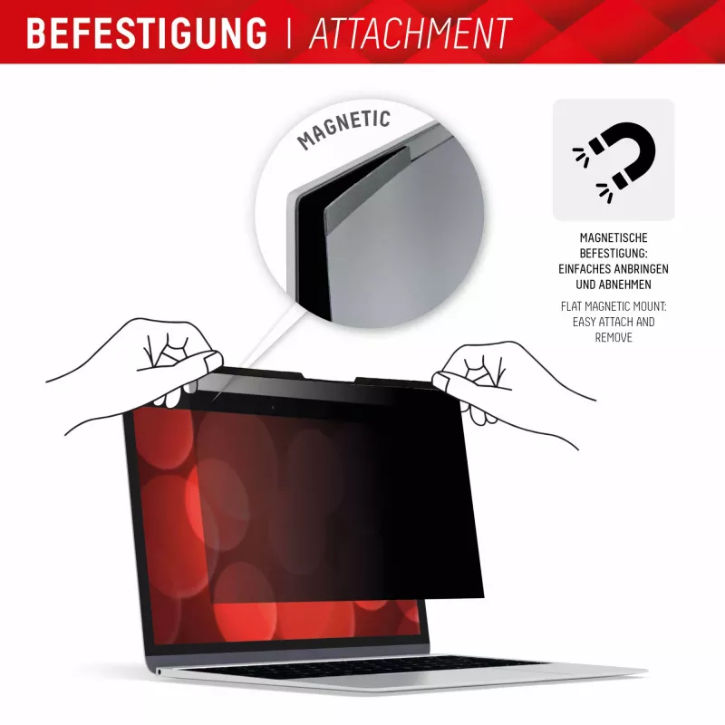 Displex PRIVACY SAFE magnetischer 2-Wege-Blickschutzfilter für MacBook Pro 16,2''