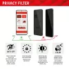 Displex Privacy Screen Protector (10H) für Samsung Galaxy S22/S23, Eco Montagerahmen, Blickschutzfilter