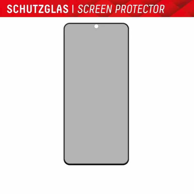 Displex Privacy Screen Protector (10H) für Samsung Galaxy S22/S23, Eco Montagerahmen, Blickschutzfilter