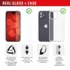 Displex Displayschutzfolie + Hülle für Apple iPhone 16 Plus, Eco-Montagerahmen, kratzfest