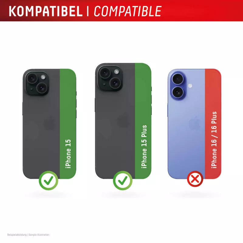 Displex Full Cover Kamera-Linsenglas iPhone 15/15 Plus, 10H, Voll-Kameraschutz, Quick Mount, 2 Stück