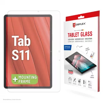 Displex Tablet Glass (9H) für Samsung Galaxy Tab S11, Eco Montagerahmen, bruchsicher