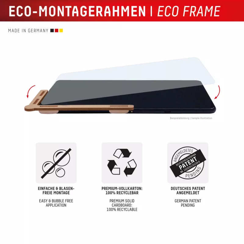 Displex Tablet Glass (9H) für Samsung Galaxy Tab S11, Eco Montagerahmen, bruchsicher