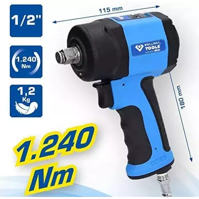 KS Tools Brilliant Tools BT160400 Druckluft-Schlagschrauber, max. 415 Nm