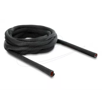 Kabelschutzschlauch selbstschließend doppellagig DELOCK 5 m × 16 mm, schwarz