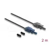 DELOCK 90999 Multimode-POF-Glasfaserkabel 2 m schwarz/grau