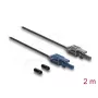 DELOCK 90999 Multimode-POF-Glasfaserkabel 2 m schwarz/grau
