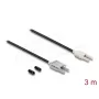 Glasfaser-Adapterkabel DELOCK 91030, Multimode-POF, 3 m, schwarz/grau