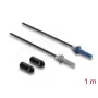 Glasfaseradapter DELOCK 91031 — Multimode, 1,0 m Kabel, Schwarz/Grau/Blau, 1 Stück