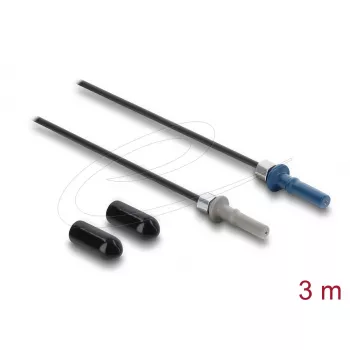 Glasfaser-Adapterkabel DELOCK 91035 Multimode 3 m, Schwarz/Grau/Blau, 1 Stück