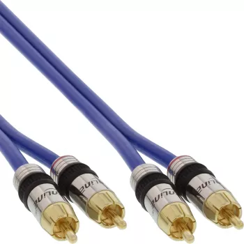 InLine Premium RCA-Audiokabel 2x RCA-Stecker/Stecker vergoldet 1m