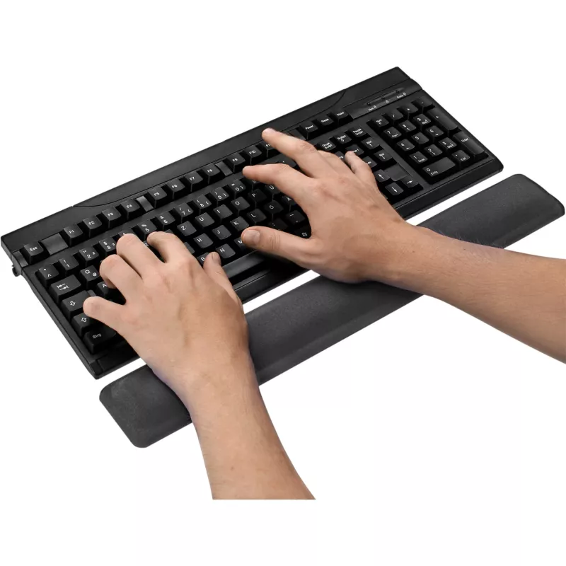 InLine 55454S Gel-Handballenauflage für Tastatur, Schwarz, 464x60x23 mm