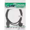 InLine Netzkabel, CEE7/7 gewinkelt auf C15 gerade, 3 x 1mm², schwarz, 3m