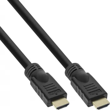 InLine HiD High Speed HDMI-Kabel mit Ethernet, 4K2K, M/M, goldene Kontakte, 15 m