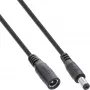 InLine DC-Verlängerungskabel, DC-Stecker männlich/weiblich 5,5x2,1 mm, schwarz, 2 m