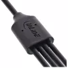 InLine USB 4in1 Y-Ladekabel, 1x USB-A Stecker auf 4x USB-C Stecker, schwarz 2m