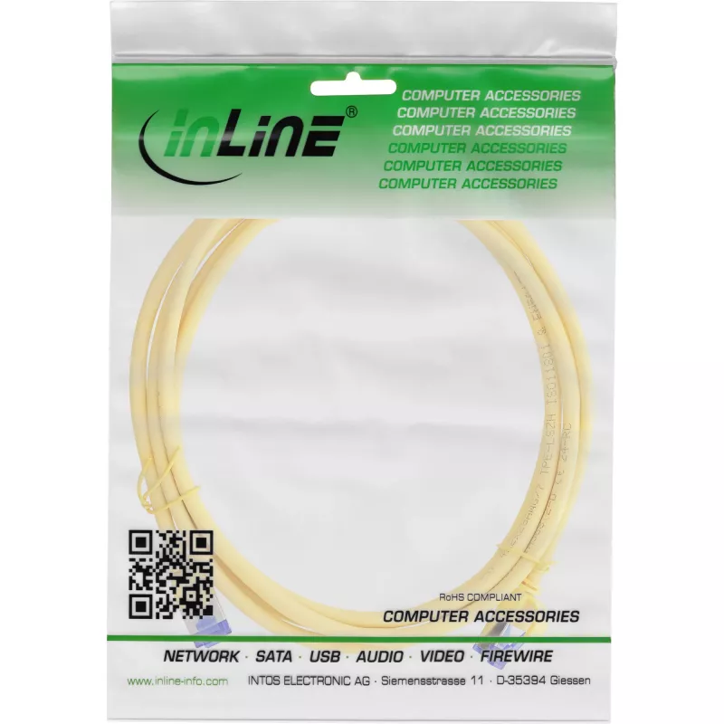 InLine 74914Y Netzwerkkabel Gelb 1,5 m Cat6a S/FTP (S-STP)