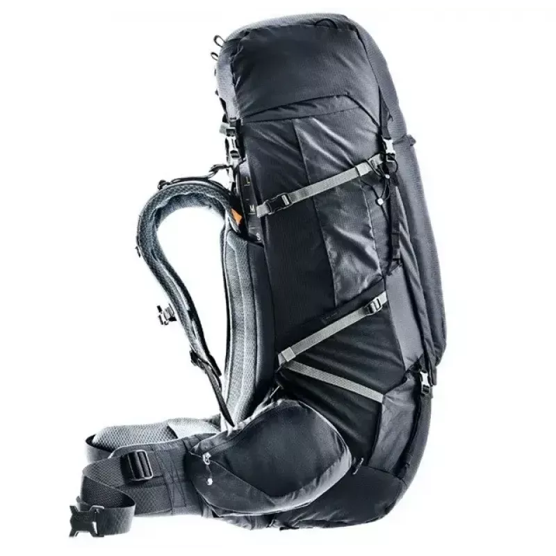 Rucksack DEUTER Aircontact Pro 75+10 — 75+10 l Fassungsvermögen, schwarz, langlebig wasserabweisend