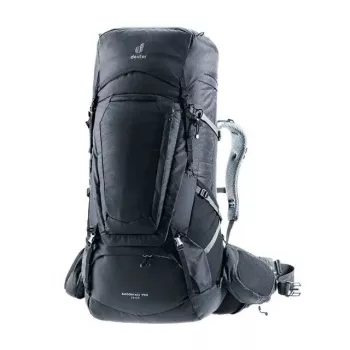 Rucksack DEUTER Aircontact Pro 75+10 — 75+10 l Fassungsvermögen, schwarz, langlebig wasserabweisend