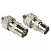Koaxial-Steckverbinder Hama 00205211 Stecker 2 Stück