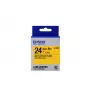 Epson Label Cartridge Pastell LK-6YBP Schwarz/Gelb 24mm (9m)