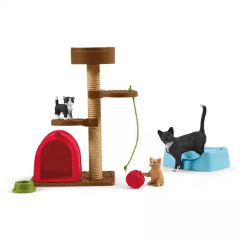 Playset Schleich FARM WORLD Spielspaß für süße Katzen
